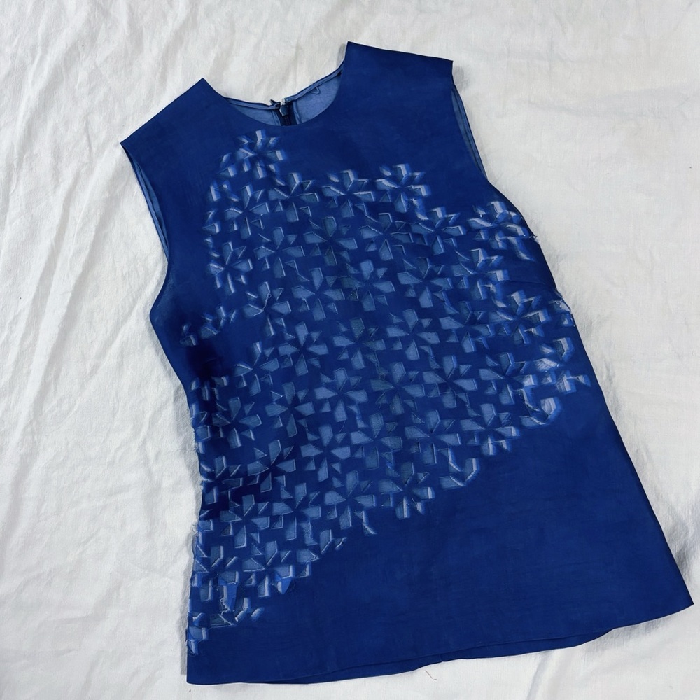 Fendi silk organza tank size 38